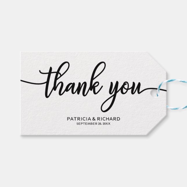 Obrigado - Etiquetas de Favor de Casamento com Cal (Frente (horizontal))