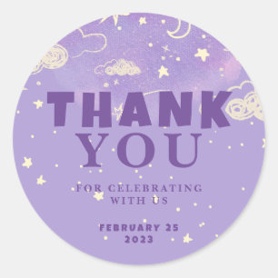 Obrigado Etiquetas de Presente do Chá de fraldas d