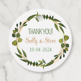 Obrigado, etiquetas personalizadas de favor de cas