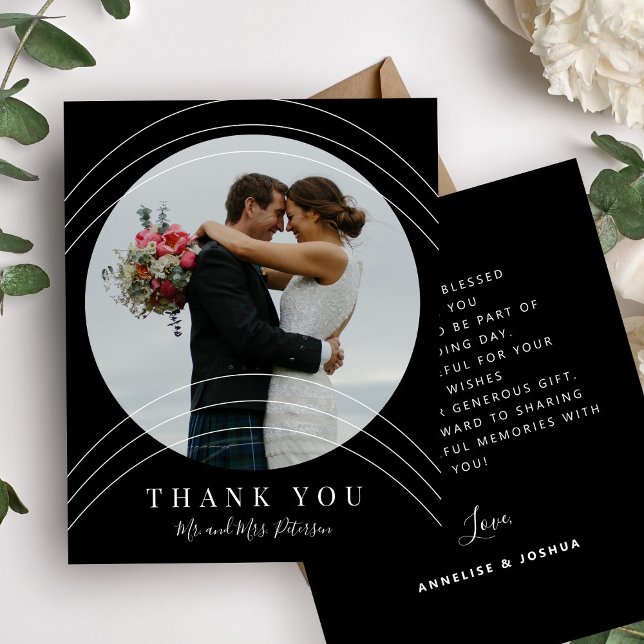 Obrigado flyer de casamento elegante moderno orçam (Criador carregado)