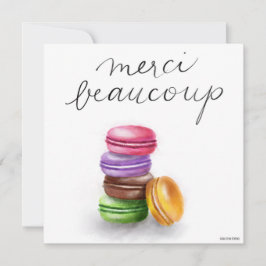 Obrigado francês Macaron Merci Beaucoup