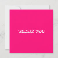 Obrigado, fuchsia rosa branco