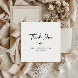 Obrigado Gratidão Elegante Praça de Casamento