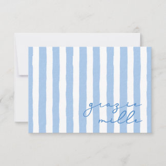 Obrigado Grazie Mille Cartão De Nota Italiano