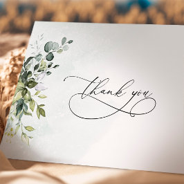 Obrigado Greenere - Cartão de Script Minimalista