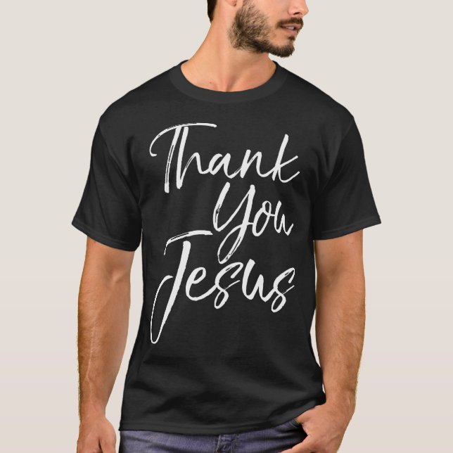 Obrigado Jesus Camisa Amen Vintage Louvando Christ (Frente)