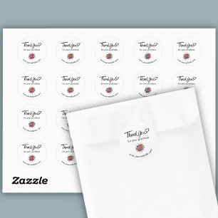 Obrigado Logotipo Personalizado/ Folha de adesivos