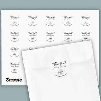 Obrigado Logotipo Personalizado/ Folha de adesivos