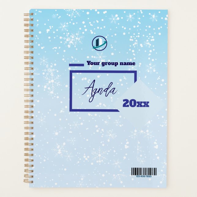Obrigado & Logotipo & Personalizar planejador de t (Frente)