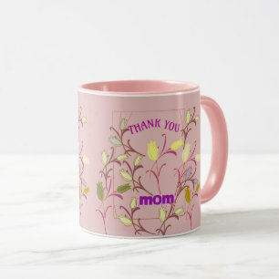 OBRIGADO MÃE CANECA ARTE SIMPLES PRESENTE PARA QUA