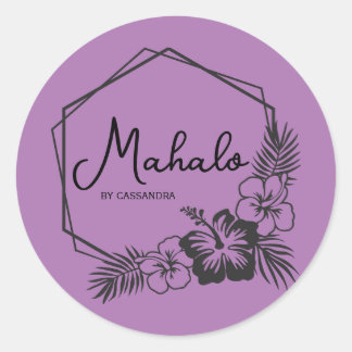 Obrigado Mahalo você personalizável adesivo havaia