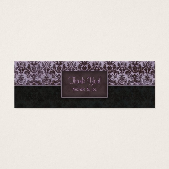 Obrigado Marcar Damask Purple Black (Frente)