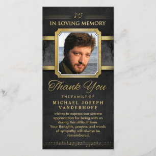 Obrigado memorável das notas Dourados pretas