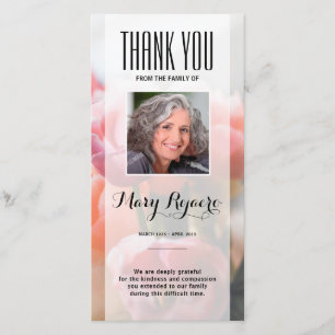 Obrigado memorável você cartão com fotos