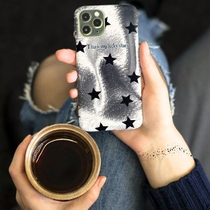 "Obrigado minhas estrelas sortudas" Estrelas Negra