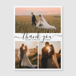 obrigado mínimo, você 3 fotos colagem magneta de c