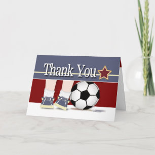 Obrigado modelo do cartão do futebol