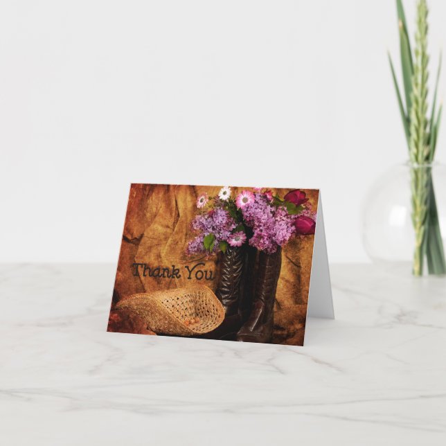 Obrigado - ocidental - cartões de nota (Frente)