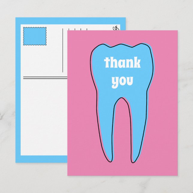 OBRIGADO oddrex dente Cartão postal (Frente/Verso)