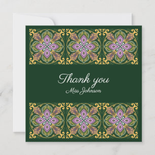 Obrigado Olive e lavanda Azulejos