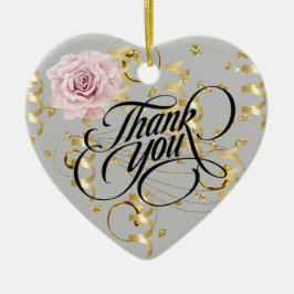 Obrigado Ornamento Cerâmico