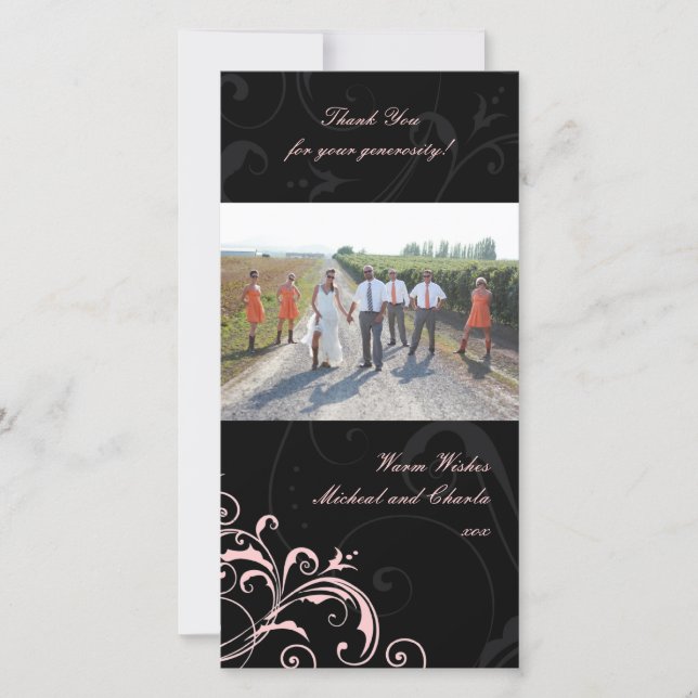 Obrigado os cartões de fotos (4x8) (Frente)