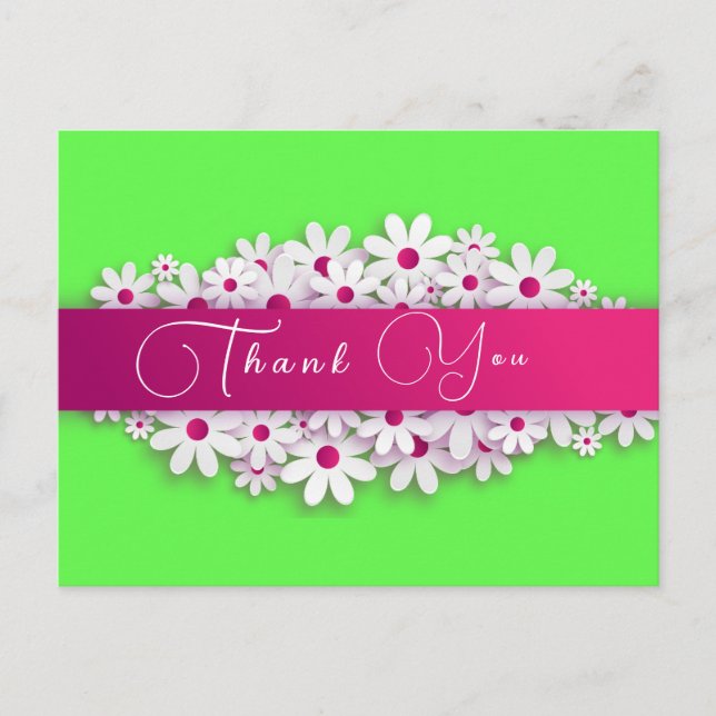 Obrigado para novo cliente. Cartão Postal (Frente)