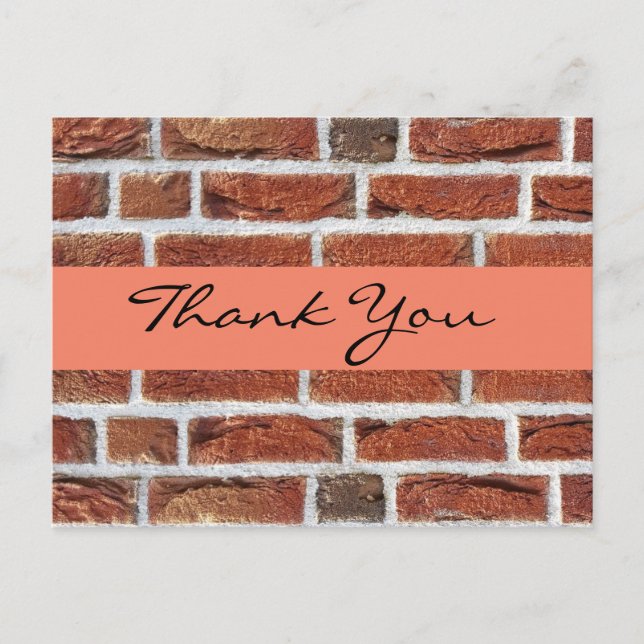 Obrigado para novo cliente. Cartão Postal (Frente)