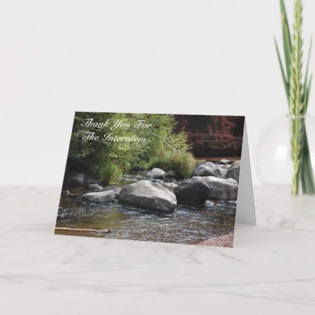 Obrigado para o cartão da entrevista (Frente)