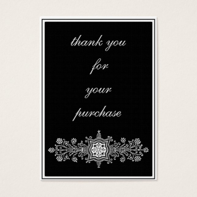 Obrigado pela compra - preto (Frente)