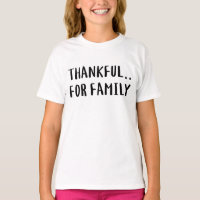 Obrigado pela família. Camiseta