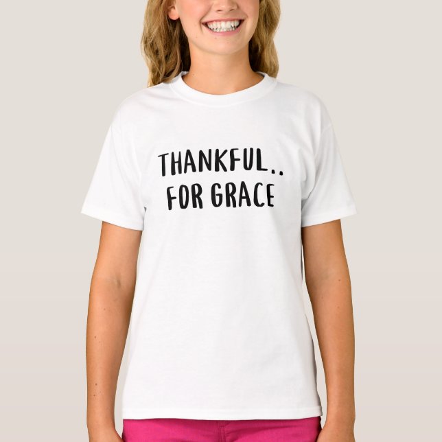 Obrigado pela graça de T-Shirt (Frente)