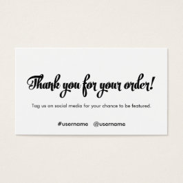 Obrigado pela lealdade do cliente do seu pedido