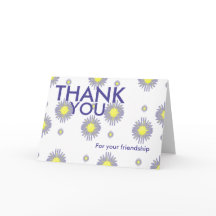 Obrigado pela sua amizade e cartão de apoio