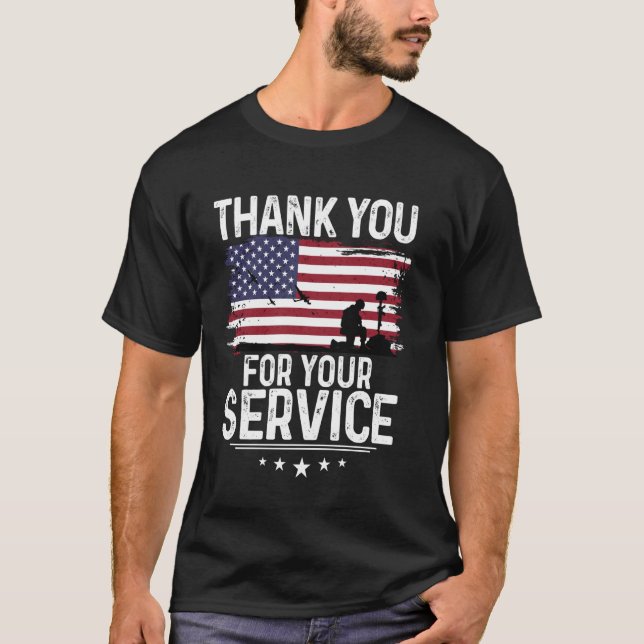 Obrigado Pela Sua Camisa De Serviço. (Frente)