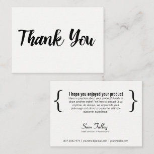 Obrigado Pela Sua Cartão de visita