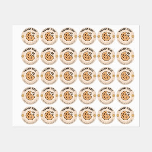 Obrigado Pela Sua Empresa, adesivo de biscoito