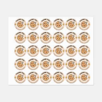 Obrigado Pela Sua Empresa, adesivo de biscoito