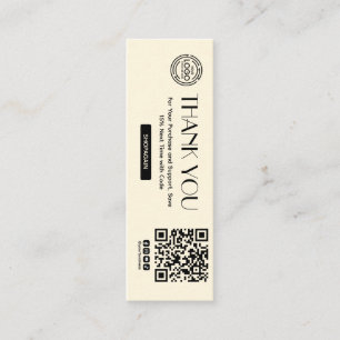 Obrigado pela sua etiqueta de travamento de vestuá