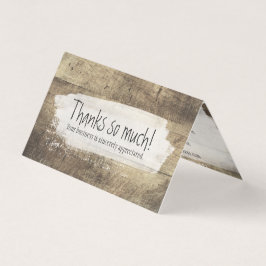 Obrigado pelas tábuas de madeira rústica e desgast