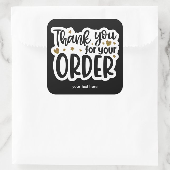 Obrigado pelo adesivo do seu pedido (Bolsa)