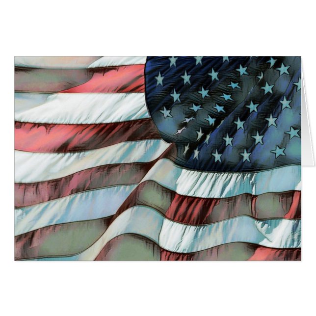 Obrigado Pelo Cartão De Dia Dos Veteranos De Servi (Frente Horizontal)