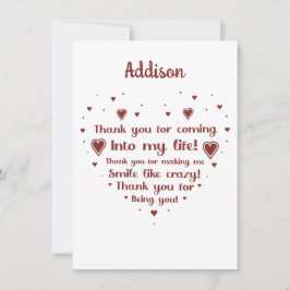 Obrigado pelo cartão de sorriso fazer me