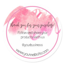 Obrigado Pelo Seu Autocolante De Negócios