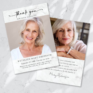 Obrigado pelo seu Cartão com fotos de simpatia