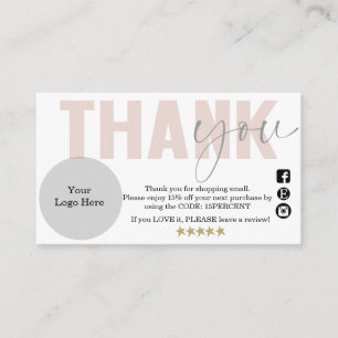 Obrigado, pequena empresa, inserção do pacote