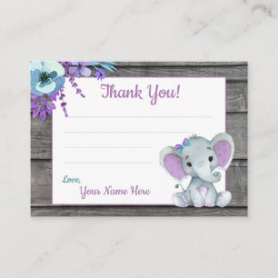 Obrigado pequeno você etiqueta a cerceta do roxo