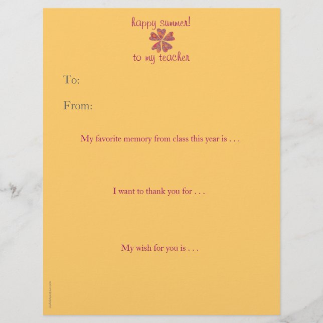 Obrigado personalizado de professor no final do an (Frente)