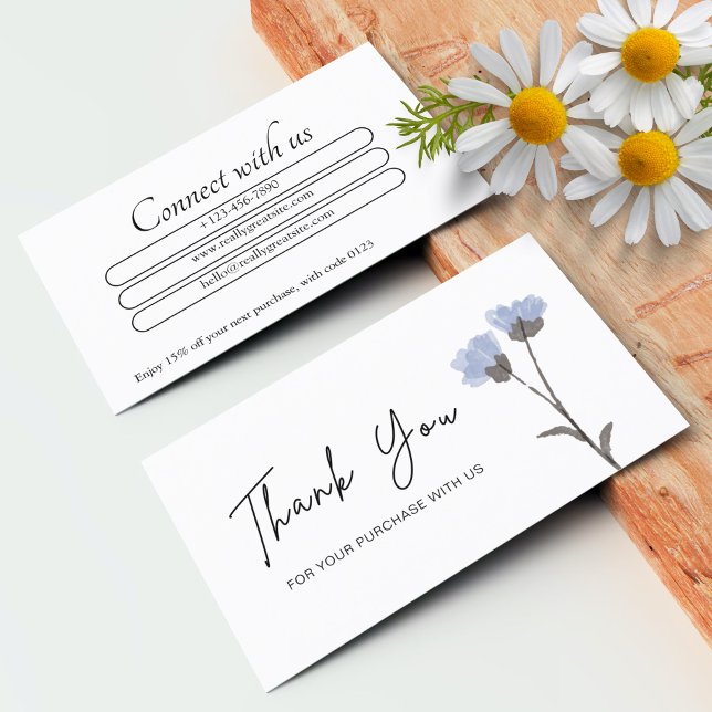 Obrigado Personalizado Por Suas Cartões de visitas (Personalized Thank You For Your Business Cards)
