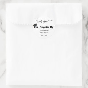 Obrigado poopin pelo adesivo da graduação, pipoca